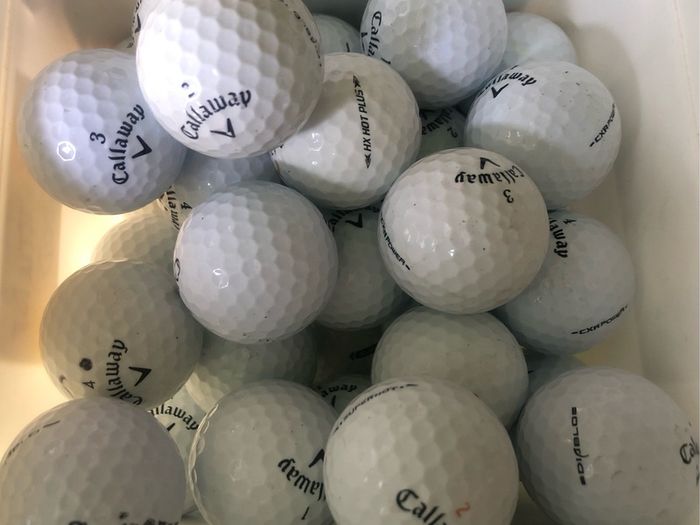 50 used mixed Callaway golf balls