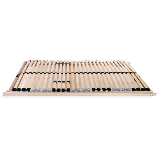 Slatted Bed Bases 2 pcs with 28 Slats 7 Zones 90x200 cm