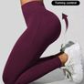 Maroon Seamless High Waist, Ruched bum Leggings, size 10 Image 4