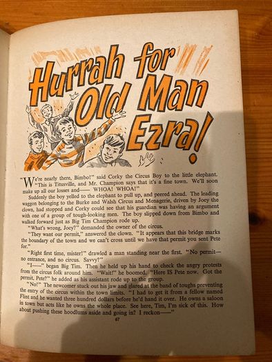Vintage annual: 'Circus Boy' 1959