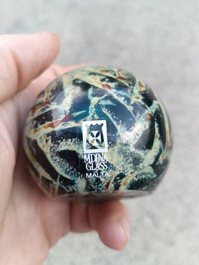 Signed Mdina Paperweight