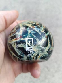 Signed Mdina Paperweight