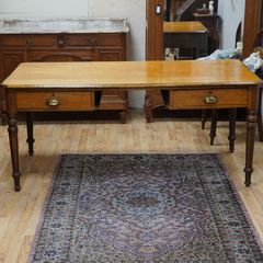 Antique Solid Oak Desk