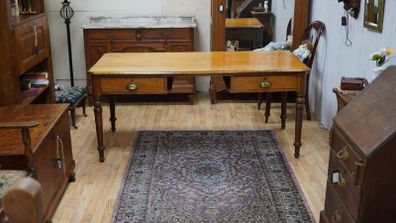 Antique Solid Oak Desk