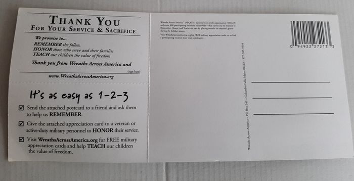 New postcard USA