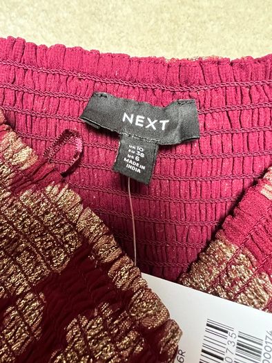 Christmas burgundy viscose Skirt