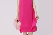 Joseph Ribkoff Pink Sleeveless Layer Dress