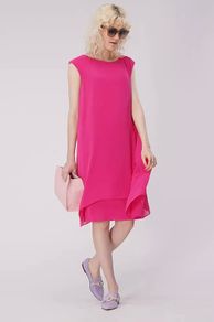 Joseph Ribkoff Pink Sleeveless Layer Dress