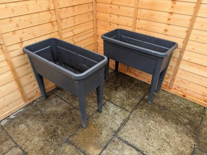 2 x raised planters