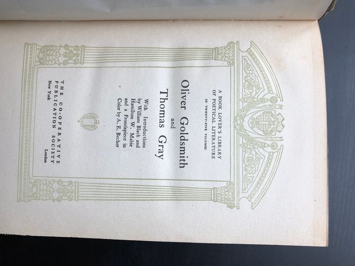 Edwardian Wordsworth, Goldsmith and Gray volumes