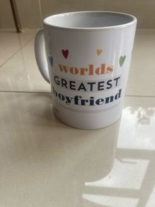 Valentine Gift "World's Greatest Boyfriend" Mug Brand New.