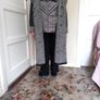 "Erre" Genuine Leather Coat Black.  Fully Lined  With Mohair/Wool/Acry.  Made in Italy Image 9