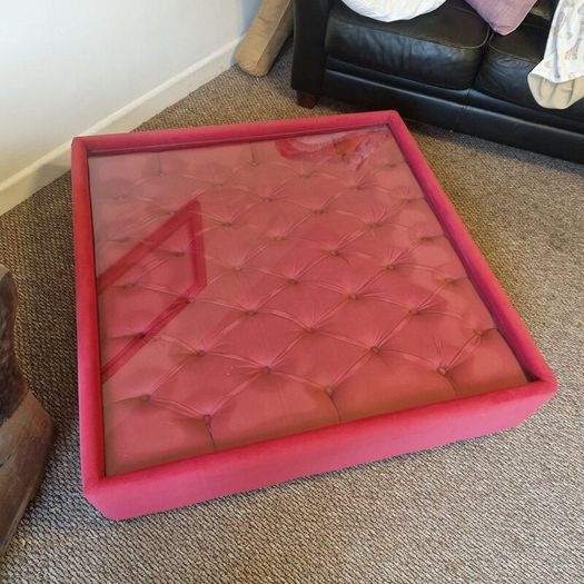Chesterfield fusion pink coffee table