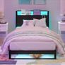 Single Bed with Charging Station and LED Image 4