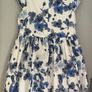 Willow by Leigh Tucker blue & white floral dress with matching next cardigan Age 3-4 EUC Image 5