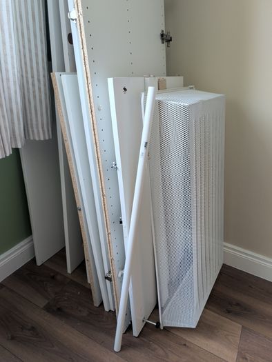 ikea wood/parts of wardrobe