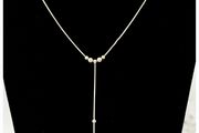 Sterling Silver 925 Lariat Chain Necklace