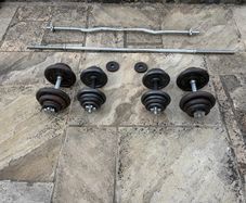 Barbell, Ez bar and dumbbell set
