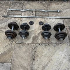 Barbell, Ez bar and dumbbell set