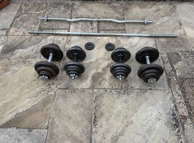 Barbell, Ez bar and dumbbell set