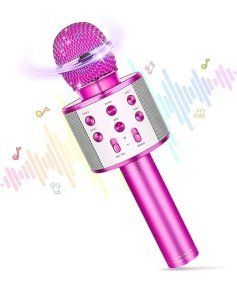 Portable Wireless Bluetooth 4.0 Hand Held Karaoke Microphone Speaker Player