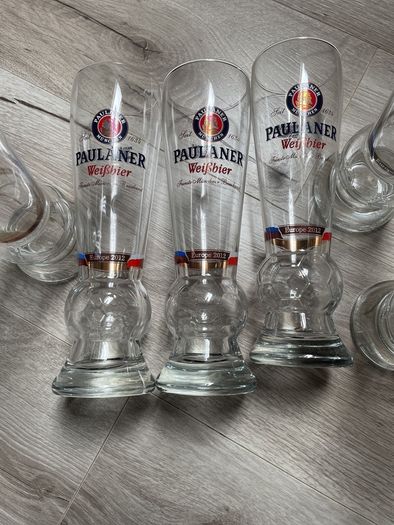Paulaner Beer 6 glasses (Euro 2012)