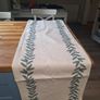 Cream green table runner Image 2