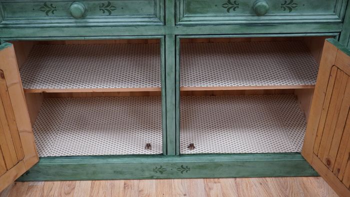Vintage Irish Pine Kitchen Dresser Artist Upcycled