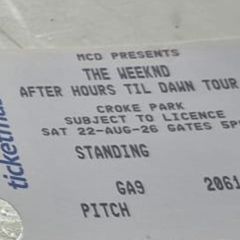 Weekend pitch ticket