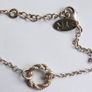 Vintage 925 Sterling Silver Bracelet with Twisted Circle Charm Image 8