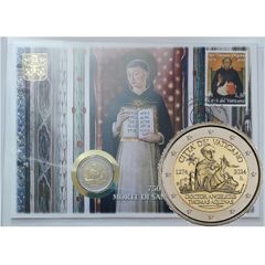 Vatican 2 Euro Brilliant Uncirculated Coin 2024 - 750th anniversary of the death of St.Thomas Aquinas (Special Packaging)