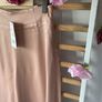 wide leg Bnwt Zara wide leg blush shade satin look medium culotte Image 4