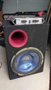 Car amplifier and subwoofer