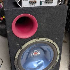 Car amplifier and subwoofer