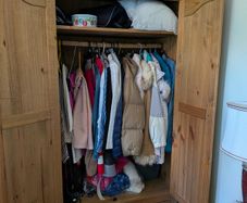 Wooden wardrobe