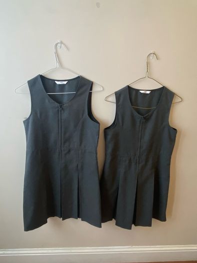 M&S grey pinafore (age 10-11) new