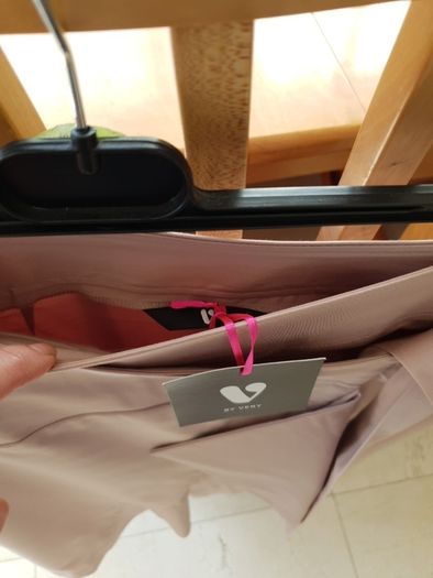 V by Very blush pink/beige wrap skirt size 10 bnwt