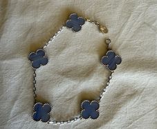 Clover agate stone bracelet