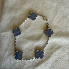 Clover agate stone bracelet