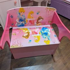 Disney princess bench/desk with storage.