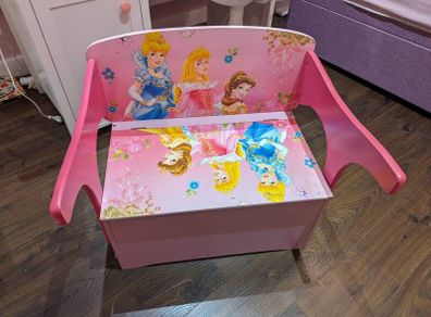 Disney princess bench/desk with storage.