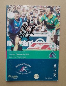 Jim Gavin signed old Dublin GAA programme
