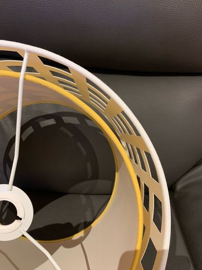 Yellow/White Ceiling Light Shade
