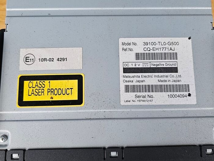 Honda Accord 8 6 disc cd changer