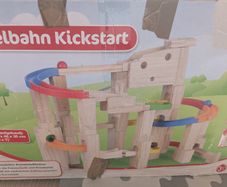 Big wooden marble run