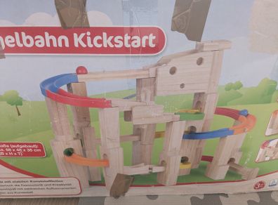 Big wooden marble run