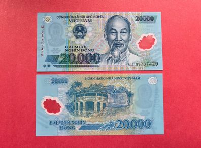 Vietnam. 20,000 Dong  2009  ( Uncirculated ) ) Pick  120 . Polymer / Plastic .