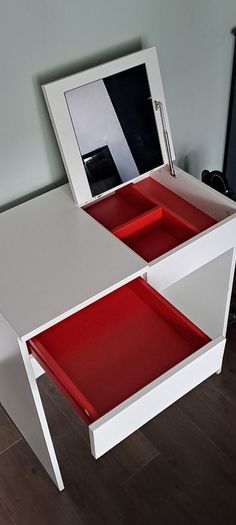 White Ikea dressing table