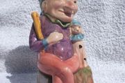 H. WAIN &amp; SONS LTD (Melba Ware) - a vintage toby jug of PUNCH with his dog (1950's). Excellent condition.