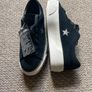 Black suede One star platform converse Size 4.5 EU 37 Image 2